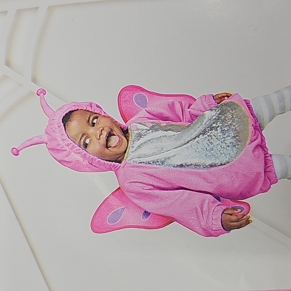 Baby Pink Butterfly Costume with Hood